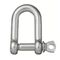 D-shackle stainless steel A4 commercial type